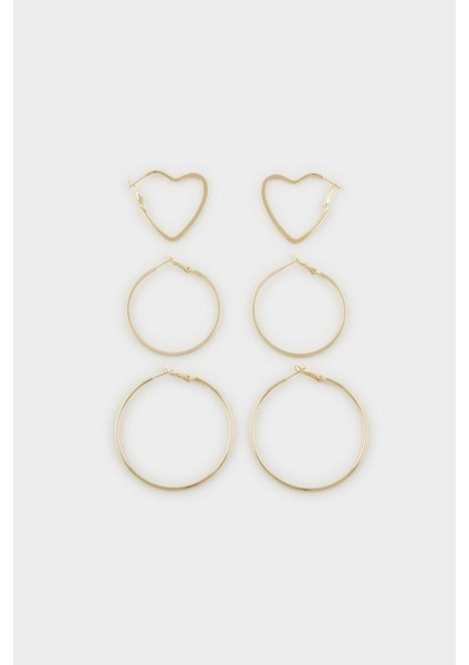 Kadın 3'lü Gold Küpe G5106AXNS