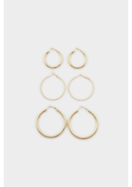 Kadın 3'lü Gold Halka Küpe G5105AXNS