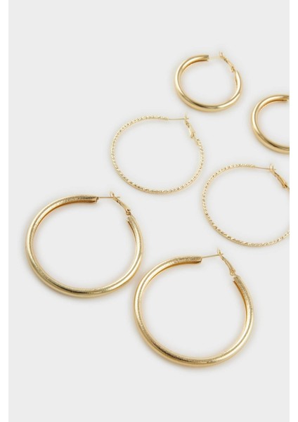 Kadın 3'lü Gold Halka Küpe G5105AXNS fiyatları