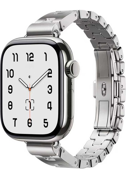 Apple Watch 7/8/9 41MM Kordon Metal Ince Strap Kayış 150 fırsatları