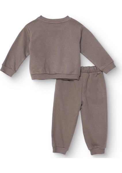 Erkek Bebek Eşofman Takımı Üç Iplik Bisiklet Yaka Uzun Kol Ribanalı Paça fiyatları