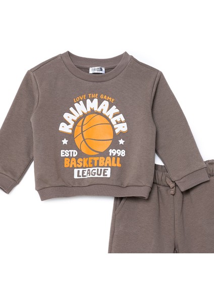 Erkek Bebek Eşofman Takımı Üç Iplik Bisiklet Yaka Uzun Kol Ribanalı Paça modelleri