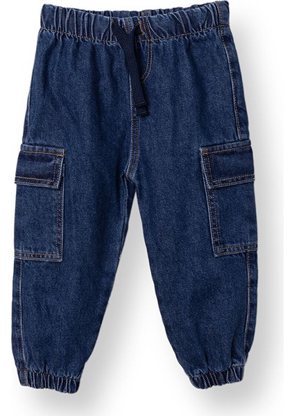 Erkek Bebek New Year Denim Pantolon Lastikli Paça