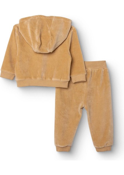 Erkek Bebek Eşofman Takımı Fitilli Kadife Örme Kapüşonlu Yaka Uzun Kol Ribanalı Paça fiyatları