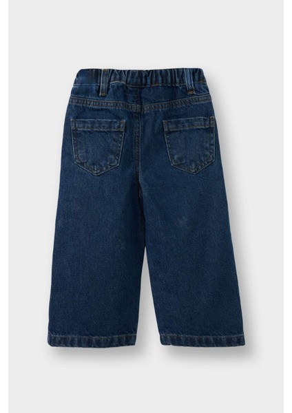 Kız Bebek Culotte Çiçek Desenli Jean Pantolon G6852A525WN modelleri
