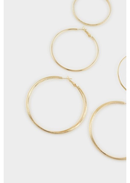 Kadın 3'lü Gold Halka Küpe G5108AXNS fiyatları