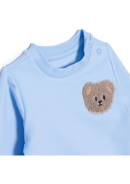 Erkek Bebek Yenidoğan Sweatshirt-Patiksiz Alt Iki Iplik Bisiklet Yaka Uzun Kol Ribanalı Paça modelleri