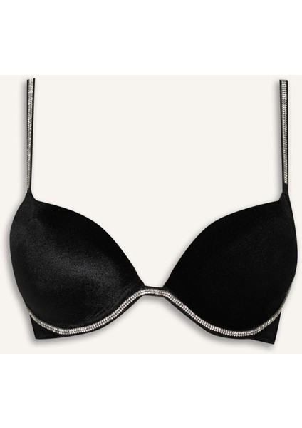 Kadife Kaplı Full Push Up Balenli Tişört Bra G0997AX25WN