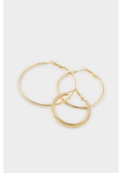 Kadın 3'lü Gold Halka Küpe G5107AXNS modelleri