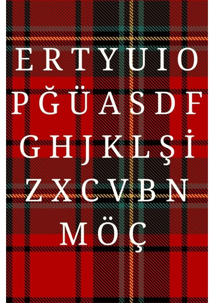 Yılbaşı Kişiselleştirilmiş Harfe Özel Ekose Desenli Büyük Hediye Kesesi 40X60 cm fırsatları
