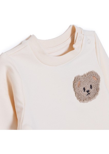 Erkek Bebek Yenidoğan Sweatshirt-Patiksiz Alt Iki Iplik Bisiklet Yaka Uzun Kol Ribanalı Paça modelleri