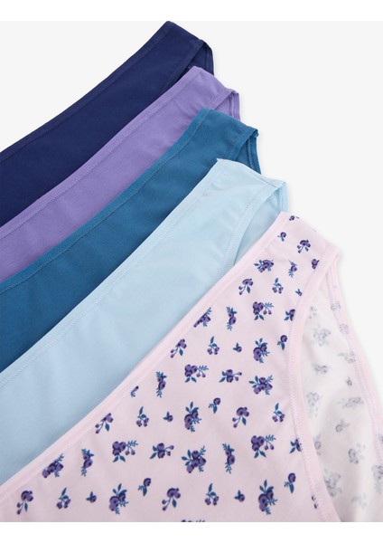 Blueberry 5li Çok Renkli Slip Külot