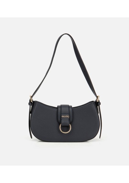 03CAH317160A680 KADIN Lacivert Kilit Detaylı Omuz Çantası