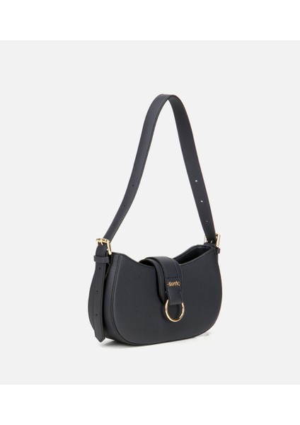 03CAH317160A680 KADIN Lacivert Kilit Detaylı Omuz Çantası modelleri