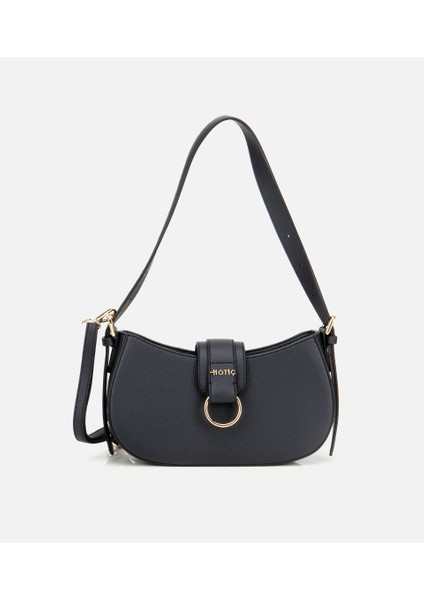 03CAH317160A680 KADIN Lacivert Kilit Detaylı Omuz Çantası