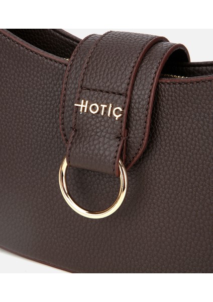 03CAH317160A480 KADIN Kahverengi Kilit Detaylı Omuz Çantası fiyatları