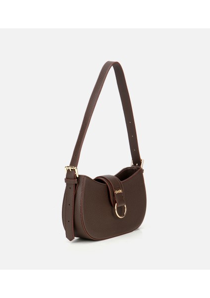 03CAH317160A480 KADIN Kahverengi Kilit Detaylı Omuz Çantası modelleri