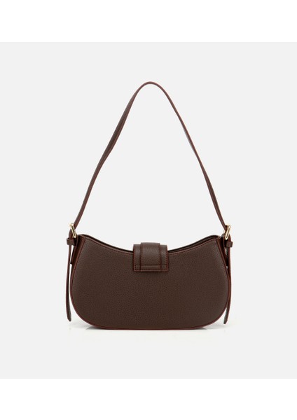 03CAH317160A480 KADIN Kahverengi Kilit Detaylı Omuz Çantası