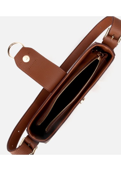 03CAH317160A370 KADIN Taba Kilit Detaylı Omuz Çantası