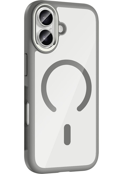 iPhone Uyumlu 17 Kılıf M-Safe Şarj Özellikli Metal Kamera Çerçeveli Zore Tiko Kapak indirimleri