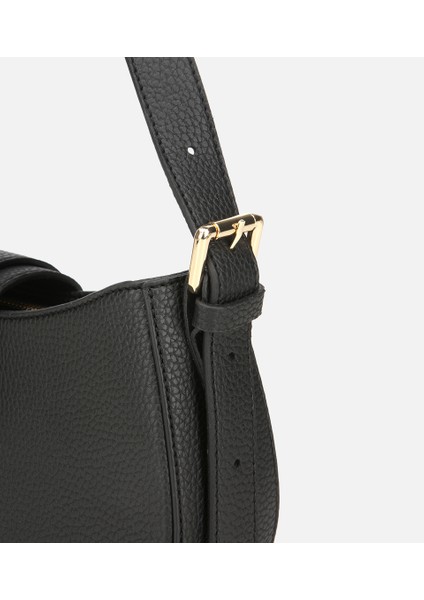 03CAH317160A100 KADIN Siyah Kilit Detaylı Omuz Çantası