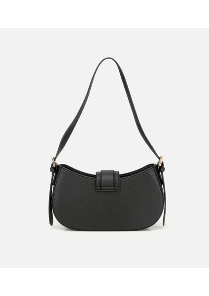 03CAH317160A100 KADIN Siyah Kilit Detaylı Omuz Çantası