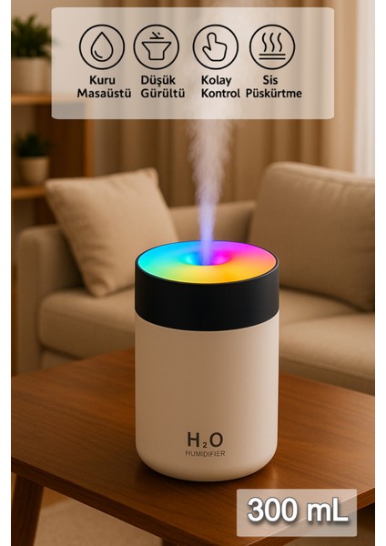 Portatif Taşınabilir Hava Nemlendirici Rgb Araç Ev Ofis Uyumlu Aroma Yayıcı Mini Hava Nemlendirici