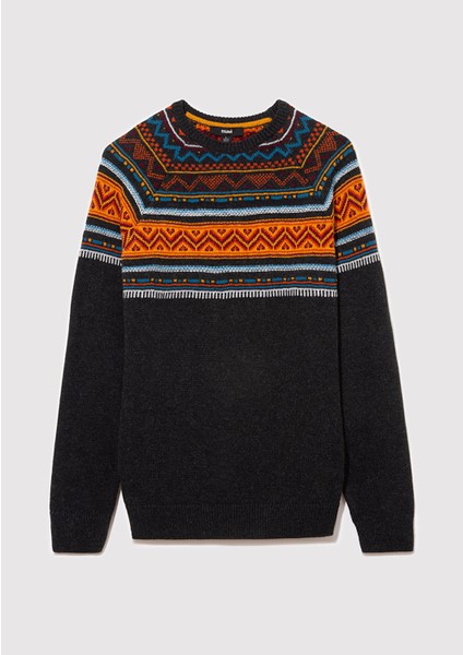 Yün Karışımlı Jakarlı Kazak 070656-29822