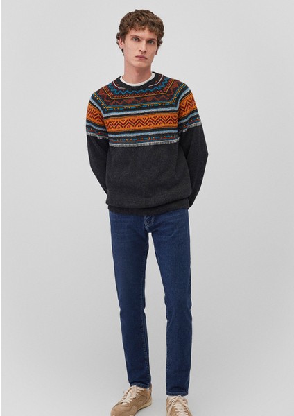 Yün Karışımlı Jakarlı Kazak 070656-29822