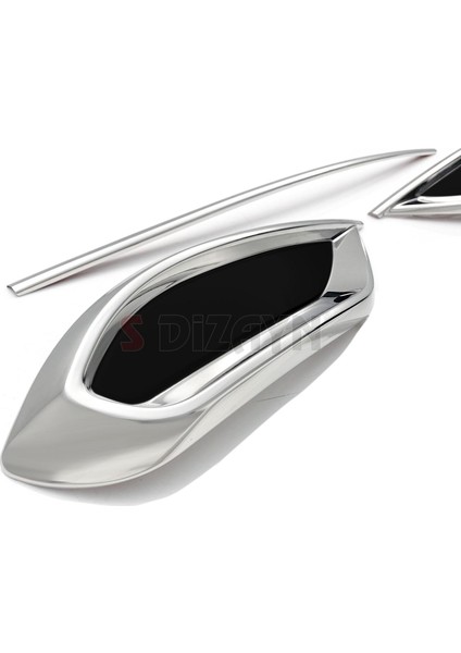 VW Tiguan Krom Egzoz Görünümü Difüzör 3 Parça 2020-2024 A+Kalite modelleri