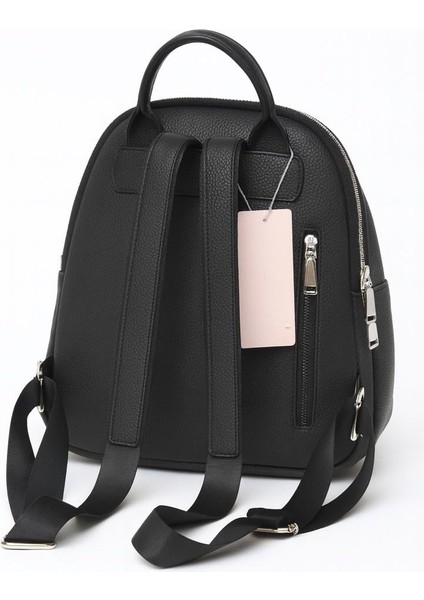 Kadın Sırt Çantası Su Geçirmez Premium Deri Çok Gözlü Hafif Günlük Çanta + Anahtarlık Seti Hediye modelleri