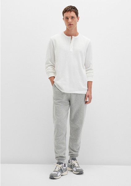 Ekru Uzun Kollu Tişört 0613115-70057