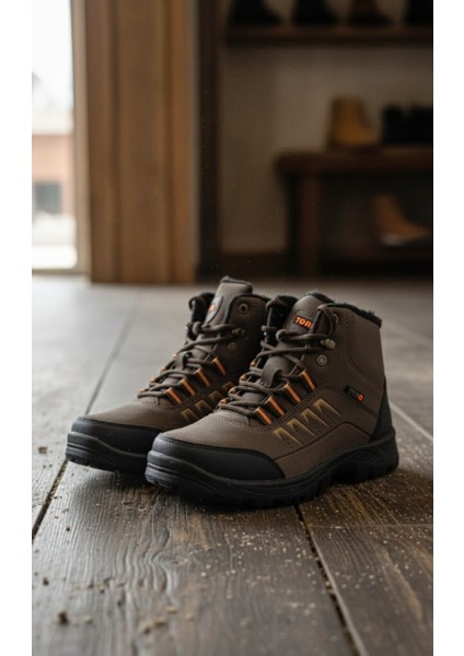 Erkek Fermuarlı Bağcıklı Kaymaz Taban Kışlık Bot modelleri