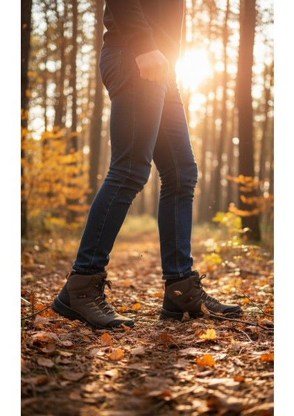 Erkek Fermuarlı Bağcıklı Kaymaz Taban Kışlık Bot fırsatları