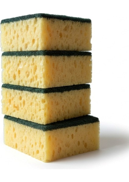 Çift Taraflı Çizmez Italyan Keçeli Kaliteli Buble Mercan Bulaşık Sünger 5 Adet indirimleri