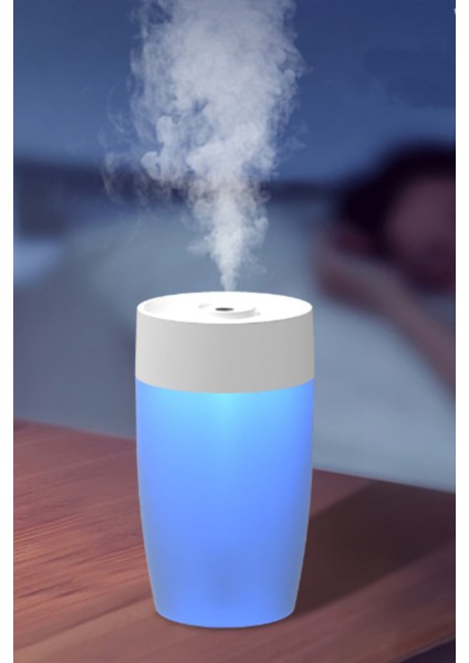 Portatif Taşınabilir Mini Hava Nemlendirici Ev Ofis Araç Içi Renkli Işıklı Hava Nemlendirici 350 ml fiyatları
