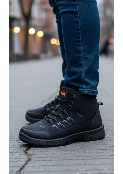 Erkek Fermuarlı Bağcıklı Kaymaz Taban Kışlık Bot modelleri