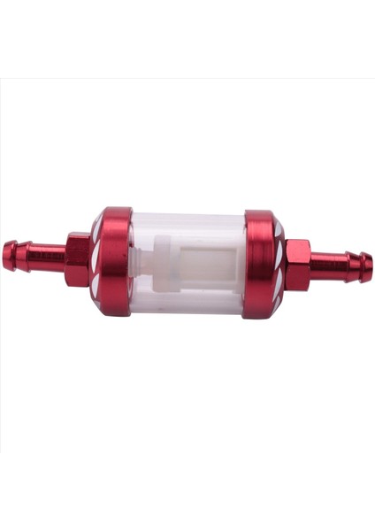 4x Alüminyum Alaşım Cam Motosiklet Gazı Yakıt Benzin Yağı Filtresi Atv Kir Çukur Bisikleti Moto Aksesuarları Kırmızı (Yurt Dışından) fırsatları