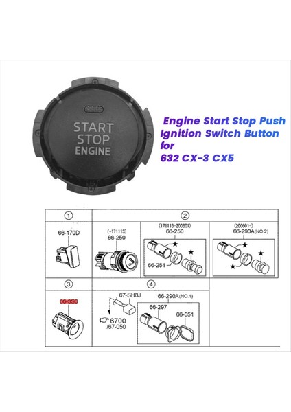 Motor Strow Push Pushtıge Switch Bjs7-66-3s0 Mazda Için 6/3/2 Cx-3 Cx5 Araba Tek Dokunma Başlangıç Düğmesi Anahtarı BJS7663S0 (Yurt Dışından) indirimleri