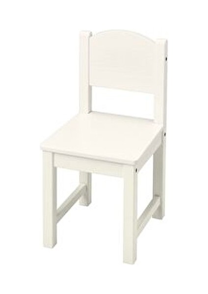 Mammut Beyaz Çocuk Sandalyesi Hafif ve Dayanıklı Polipropilen Plastik ile Eğlenceli Oyun Alanı