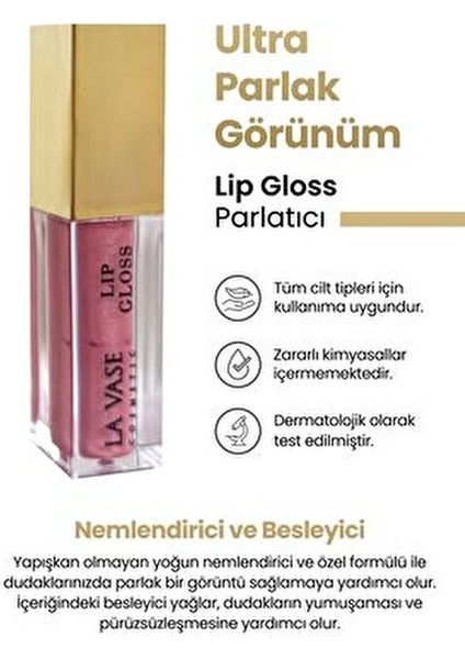 6 ml Rosalinda Gloss Dudak Parlatıcısı Parlak Bitiş ve Yapışkan Olmayan Formül fiyatları