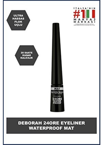 24 Ore Wp Mat Eyeliner Siyah Renkli Uzun Süre Kalıcı Özellikte fiyatları