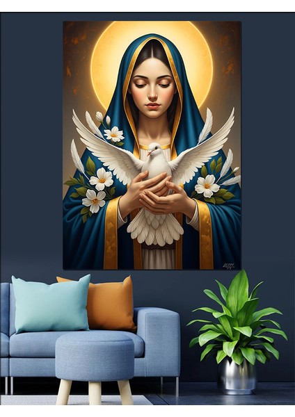 Mistik Kadın Sanat Dijital Dekoratif Kanvas - Mdf Ahşap Tablo fiyatları