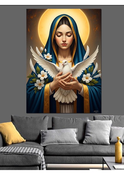 Mistik Kadın Sanat Dijital Dekoratif Kanvas - Mdf Ahşap Tablo indirimleri