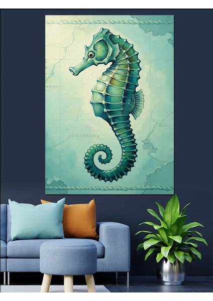 Denizatı Su Altı Yaşamı Dekoratif Kanvas - Mdf Ahşap Tablo fiyatları