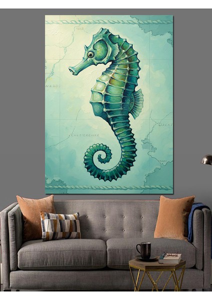 Denizatı Su Altı Yaşamı Dekoratif Kanvas - Mdf Ahşap Tablo fırsatları