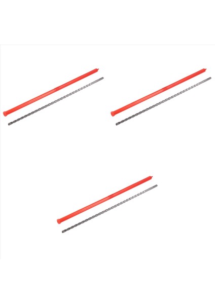 3x 50CM 500MM Sds+ Artı 10MM Çekiç Duvar Matkap Bit Sds Uzun (20 x 3/8 Inç) (Yurt Dışından)