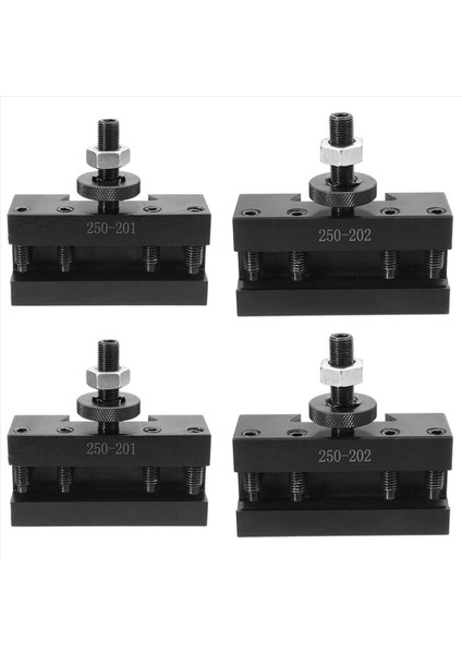4pcs Hızlı Değişiklik Cnc Torna Aracı Post Dönüş Tutucu Tutucu Taleber Tools 250-201 ve 250-202 (Yurt Dışından)