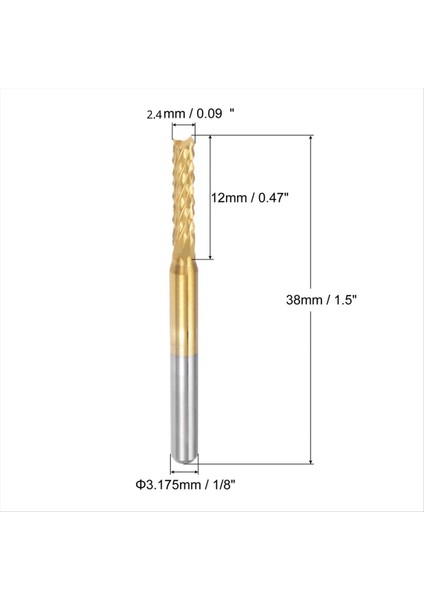 10 Adet Titanyum Ceket Karbür Uç Fabrikası Gravür Freze Kesici Cnc Yönlendirici Bitleri Pcb Makinesi Için 1/8 Inç Sap 2 4mm (Yurt Dışından) fırsatları