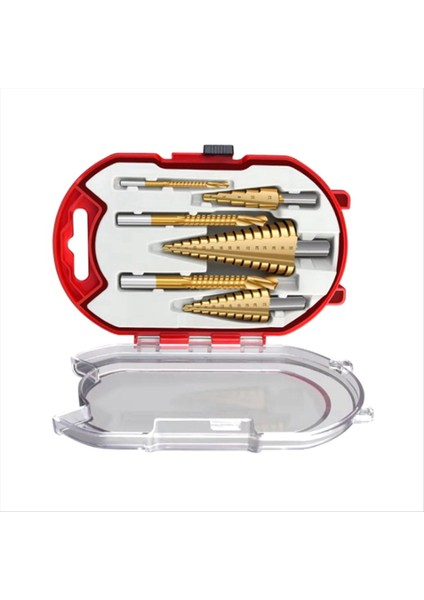 6 Adet Set Titanyum Kaplamalı Pagoda Matkap Testere Tezgah Matkap Ağaç Işleme Deliği Genişleme Groove Plastik Kutu Set Ahşap Sondaj (Yurt Dışından) indirimleri